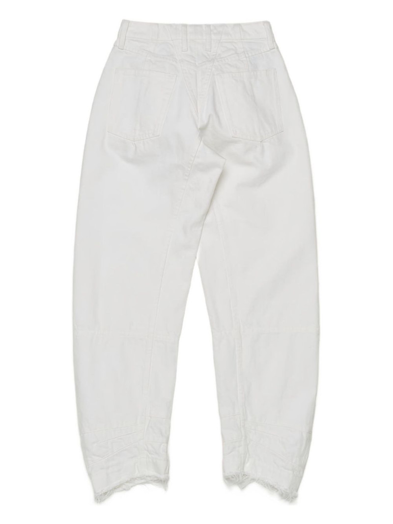 Jil Sander panelled frayed trousers outlook