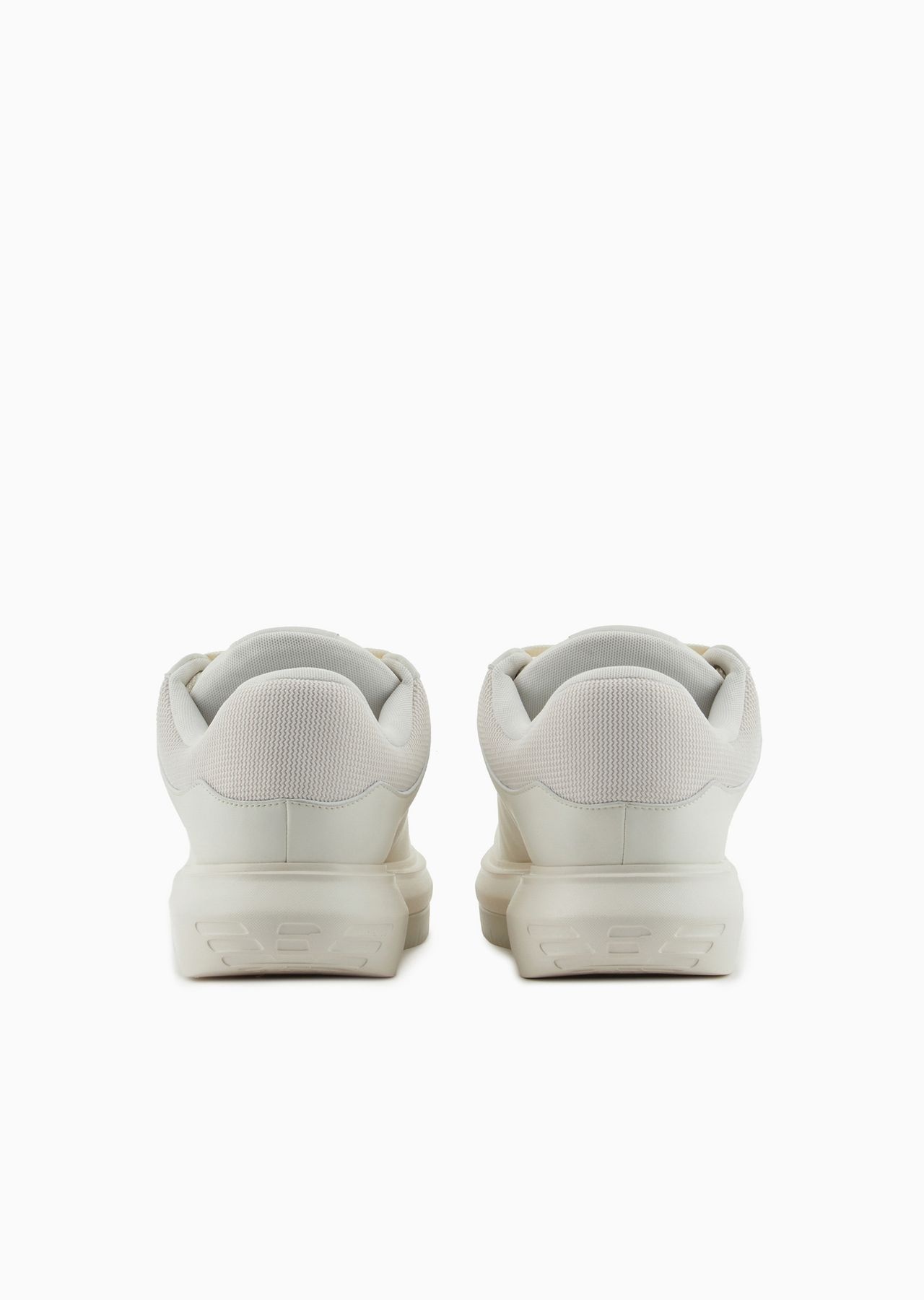 Chunky leather sneakers - 4