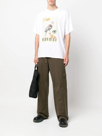 UNDERCOVER abstract-print T-shirt outlook