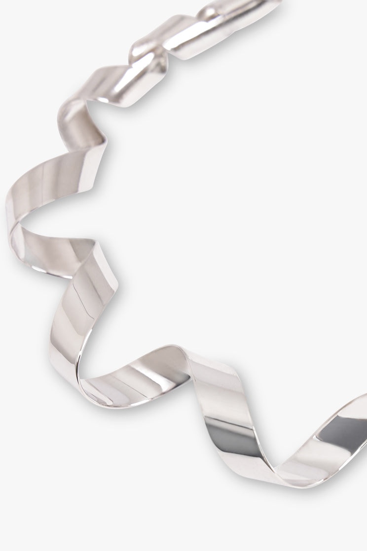 WAVE TWIST NECKLACE | SILVER - 2