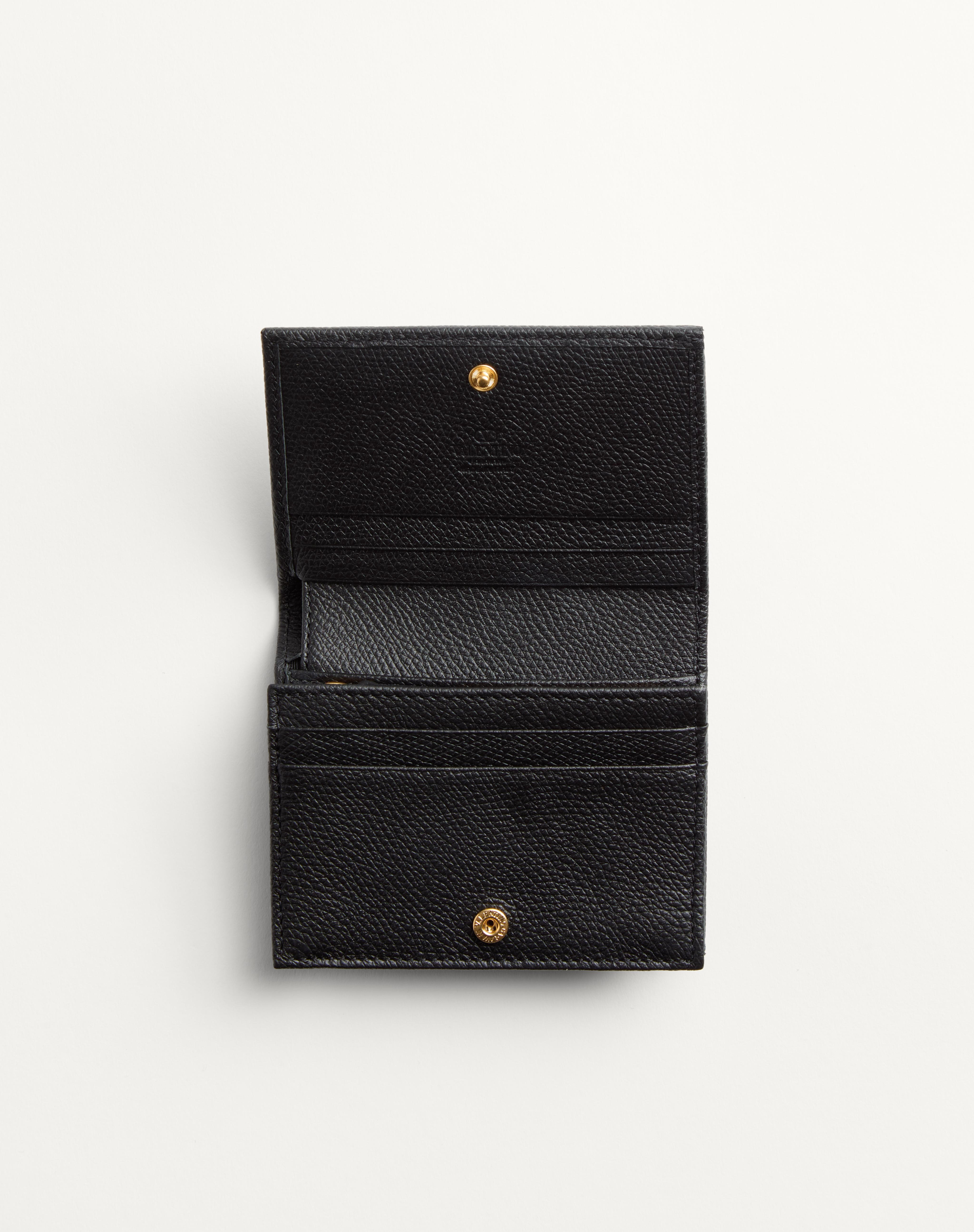 VLOGO SIGNATURE GRAINY CALFSKIN WALLET - 5