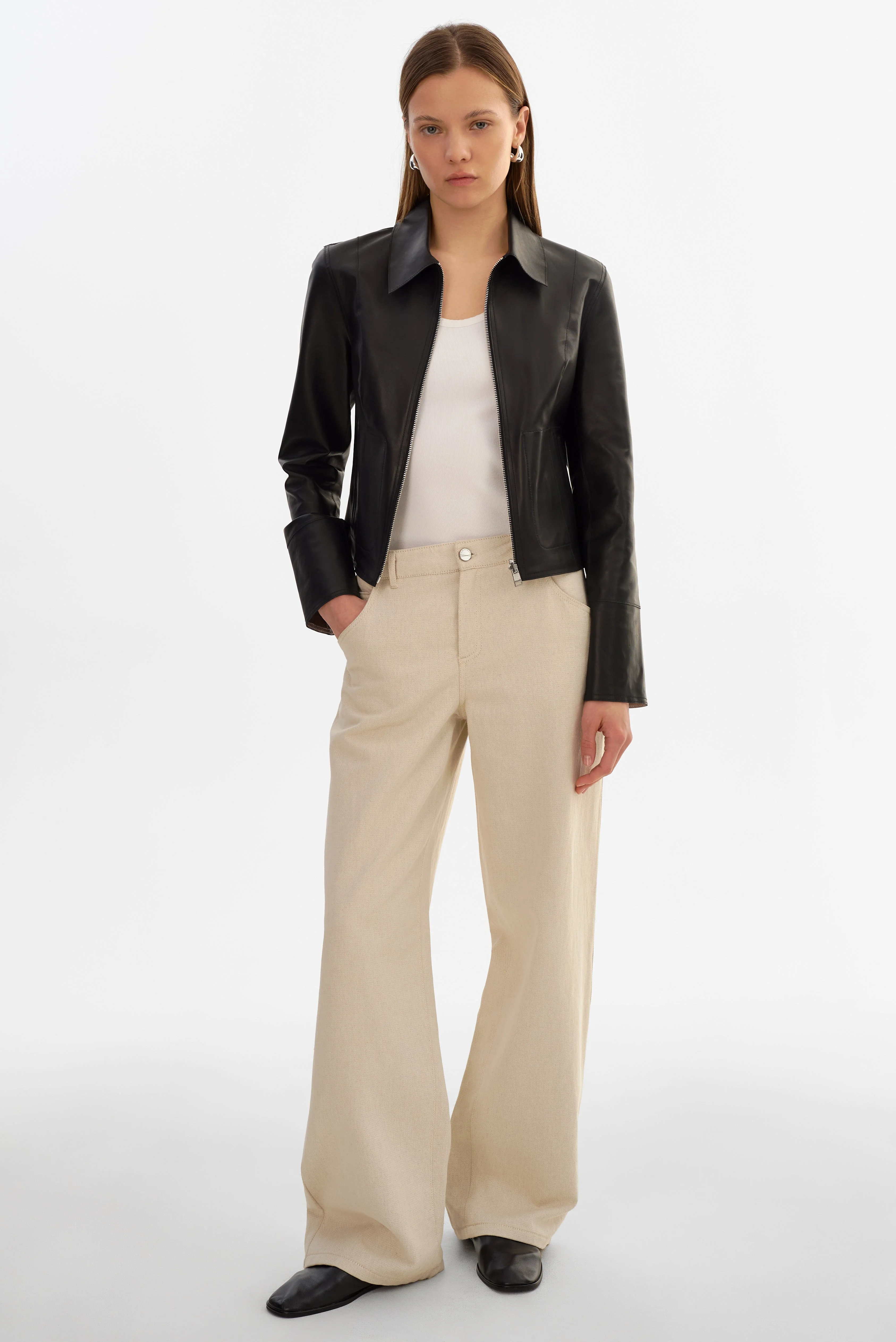 CLARIE | Reversible Leather Jacket - 1