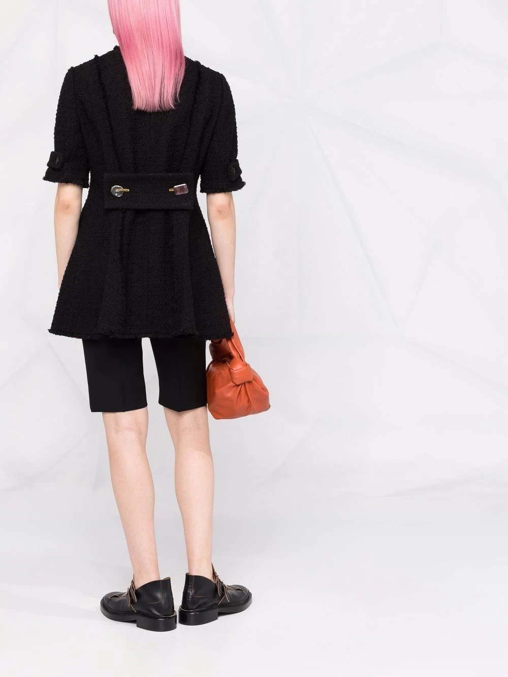 flared tweed jacket - 2