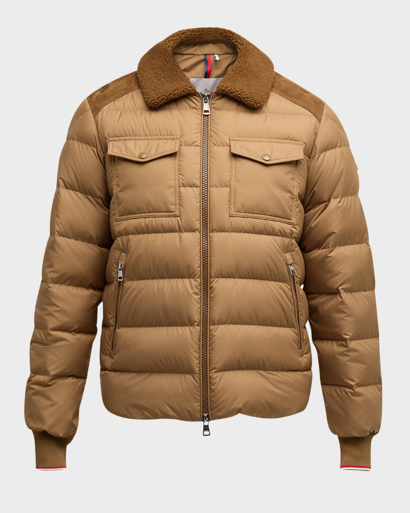 Men's Jafferau Puffer Jacket with Suede Yoke - 1