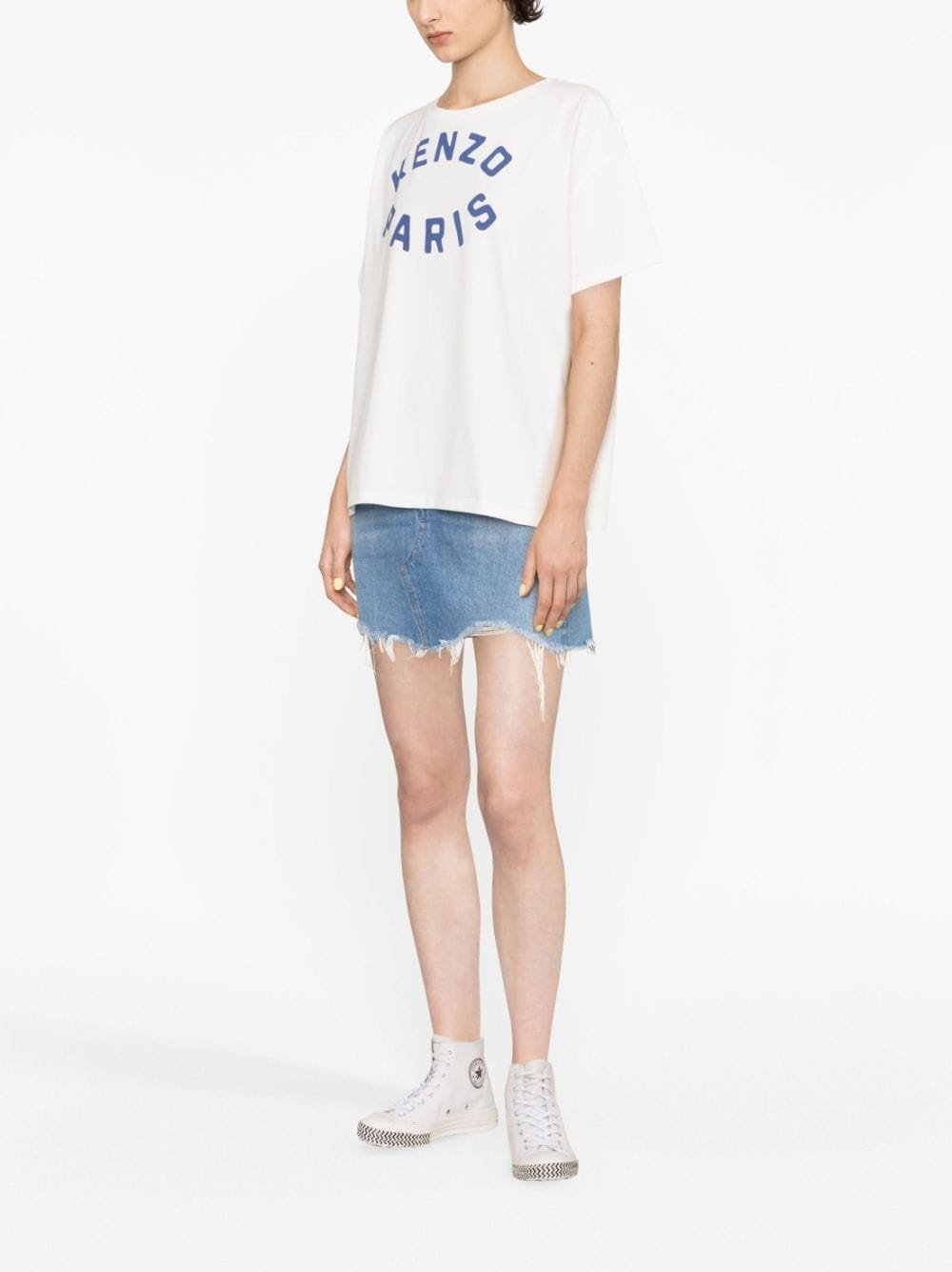 logo-print cotton T-shirt - 4