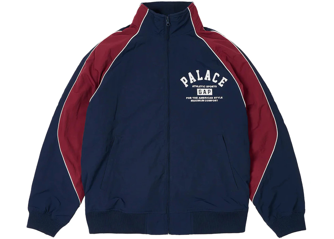 Palace x Gap Nylon Track Top Navy/Red - 1