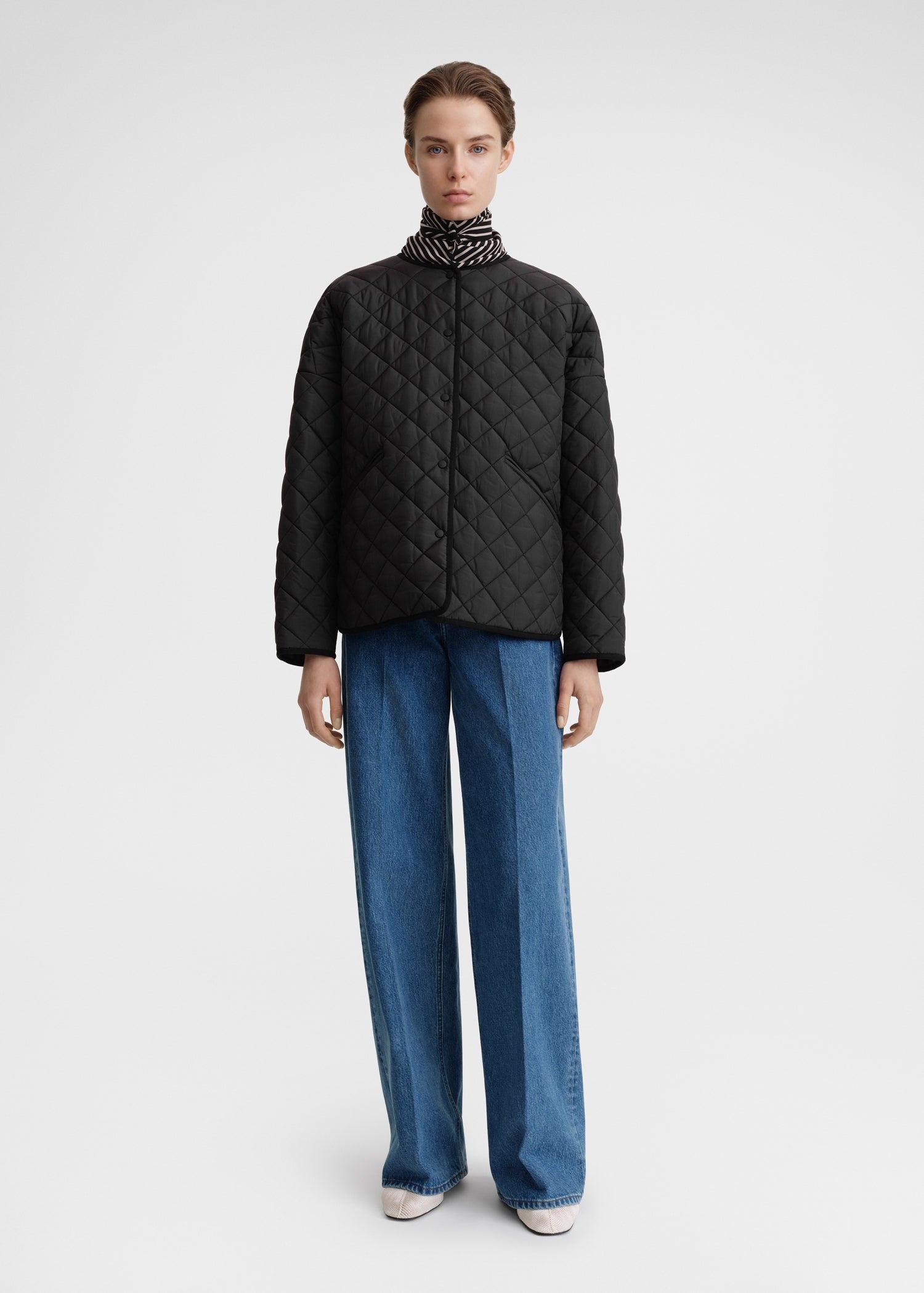 Quilted jacket black - 2