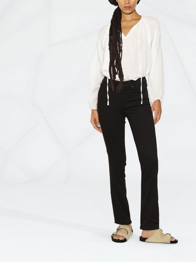 Levi's 724 high-waisted slim jeans outlook