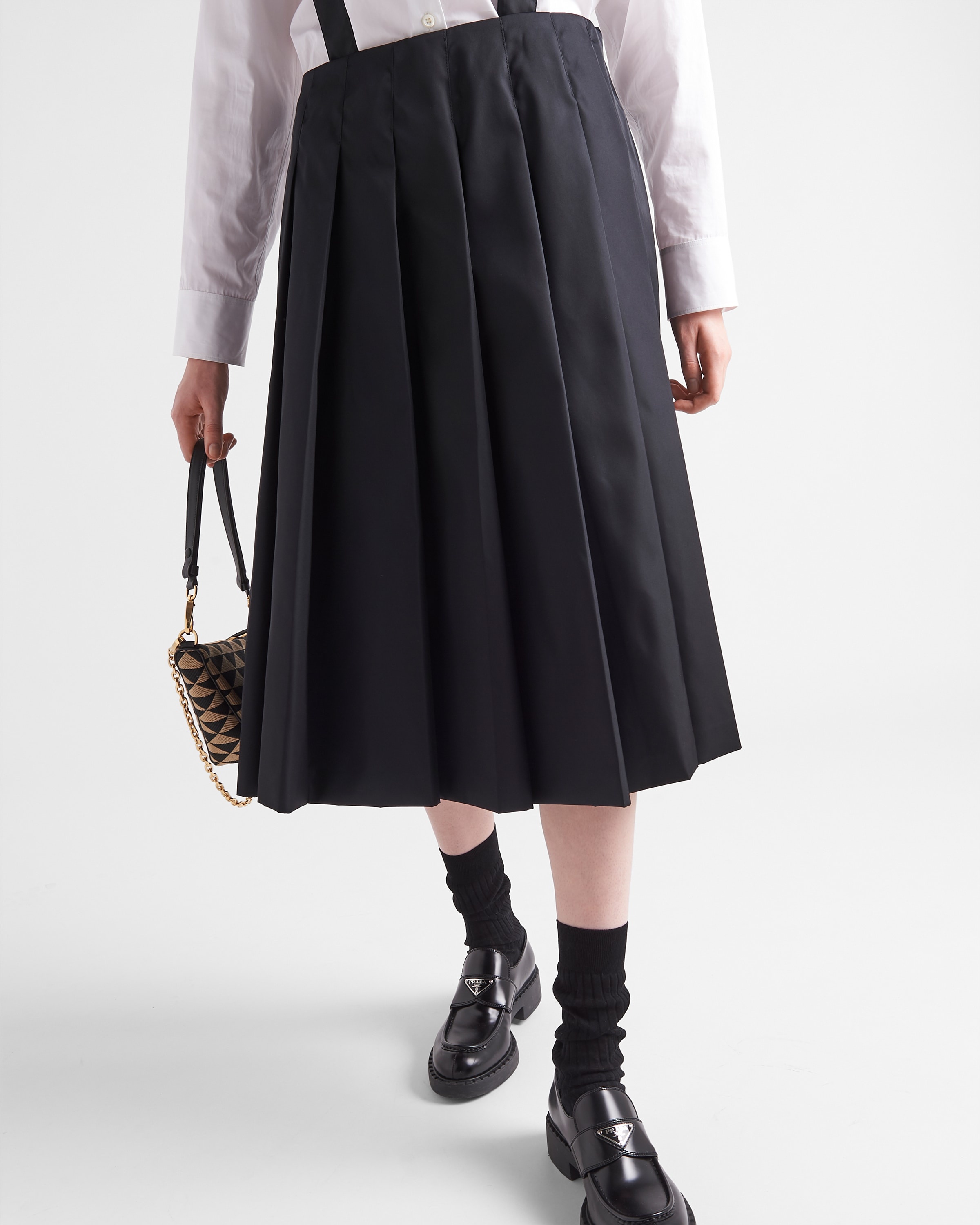 Pleated Re-Nylon skirt - 3