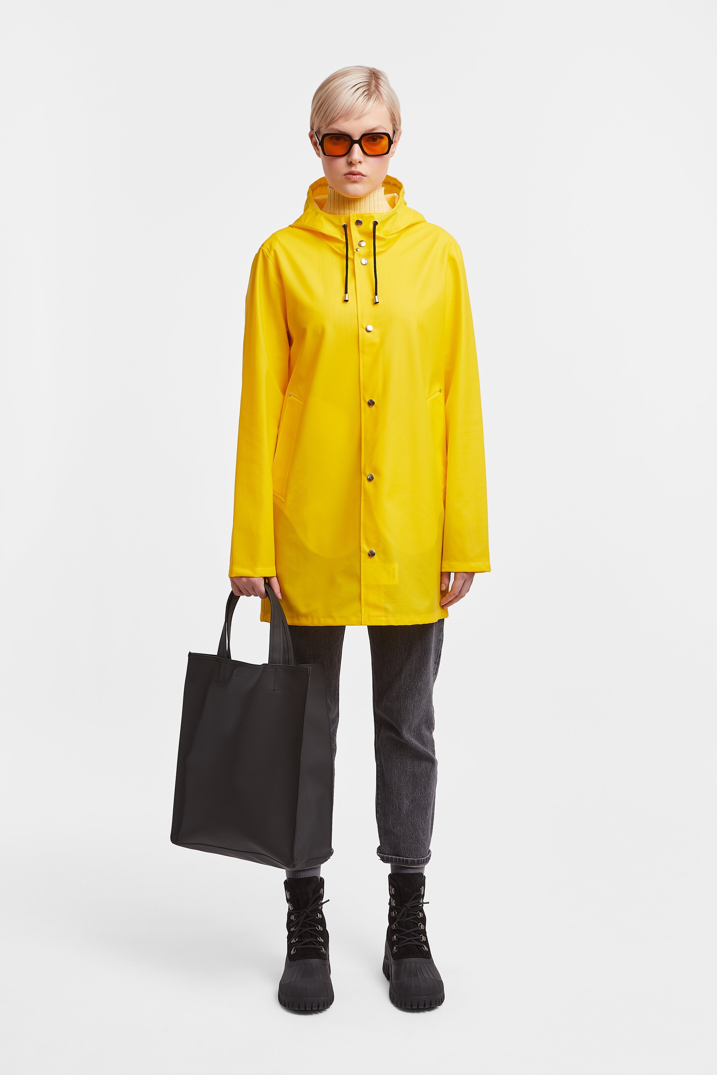 Stockholm Lightweight Raincoat Yellow - 2
