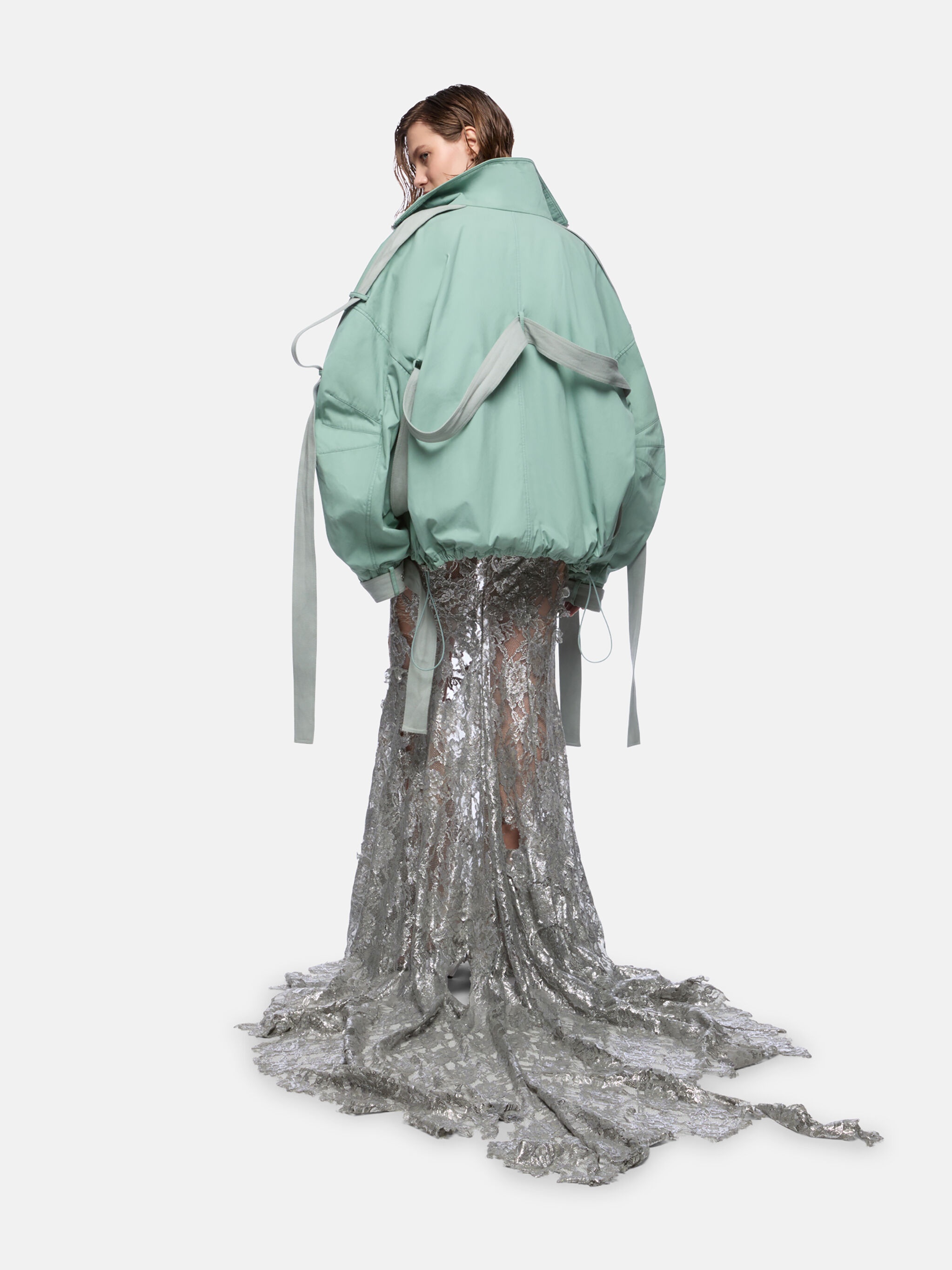 SAGE GREEN BOMBER - 3