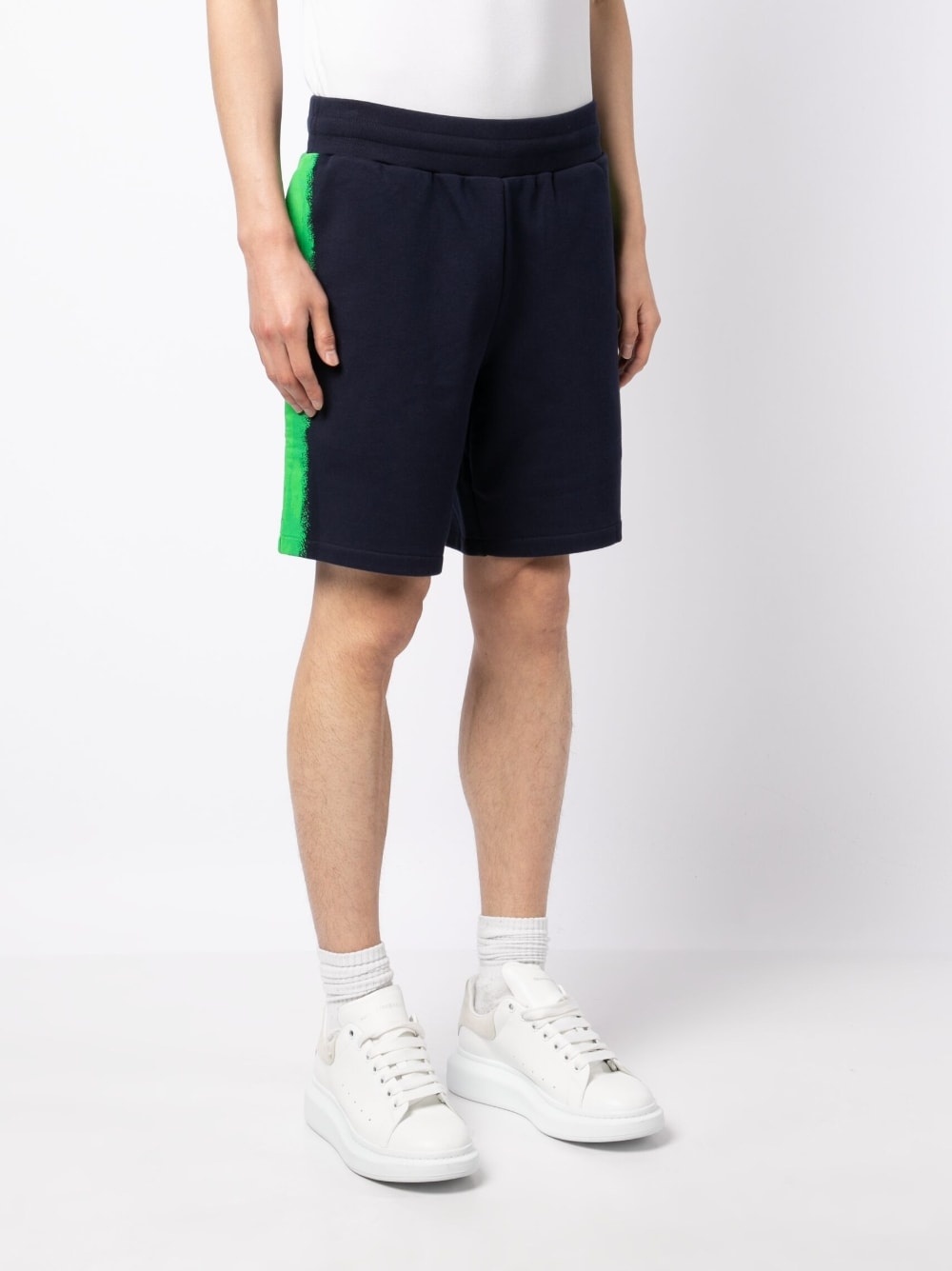 logo-print track shorts - 3