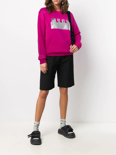 MSGM logo-print sweatshirt outlook