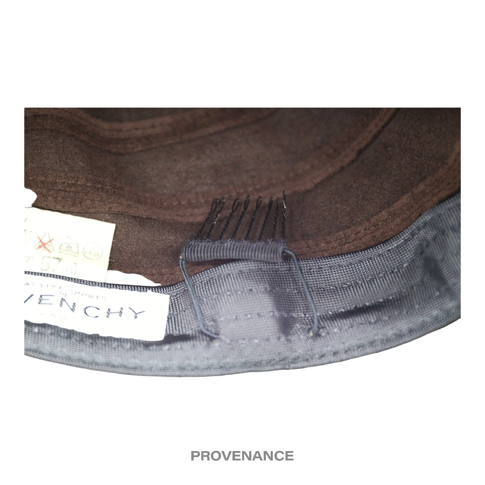 Givenchy Logo Notch Bucket Hat - Chocolate Microsuede - 7