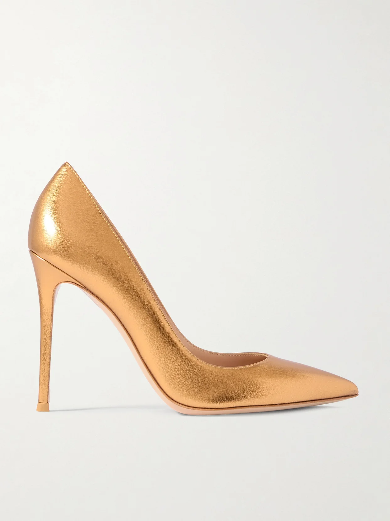 Gianvito 105 Metallic Leather Pumps - 1