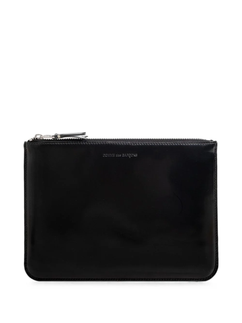 mirror-inside logo-print leather wallet - 1