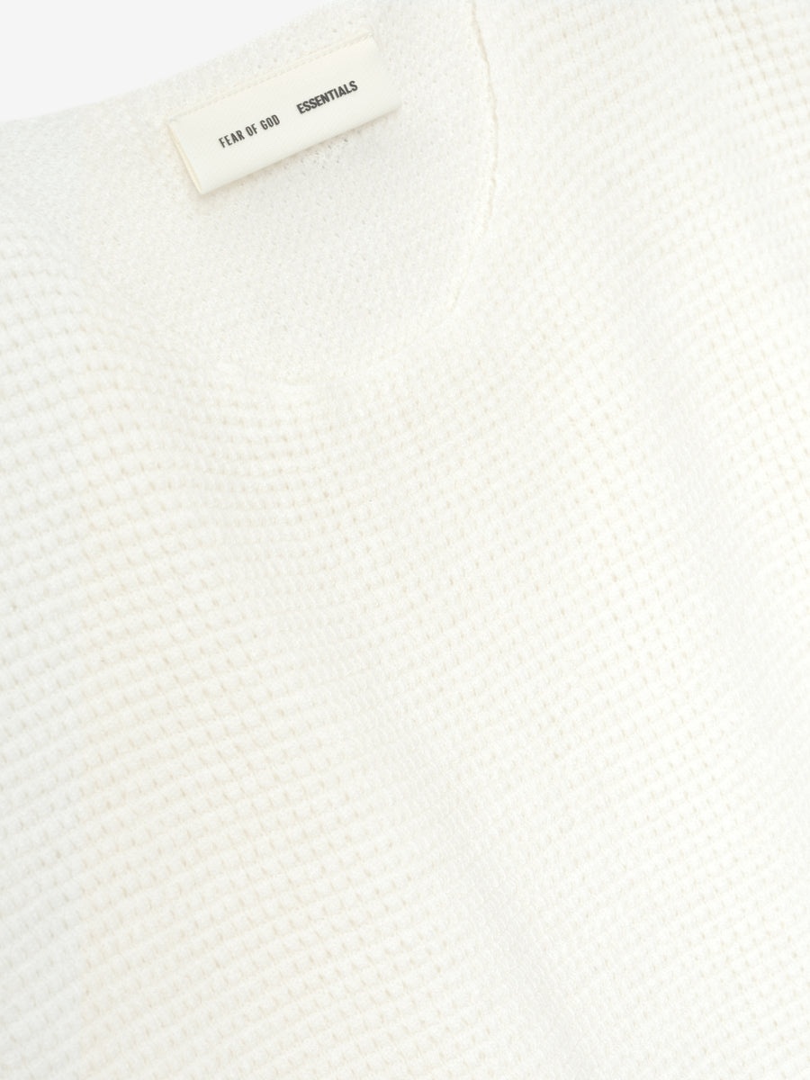 Waffle Crewneck Sweater - 5