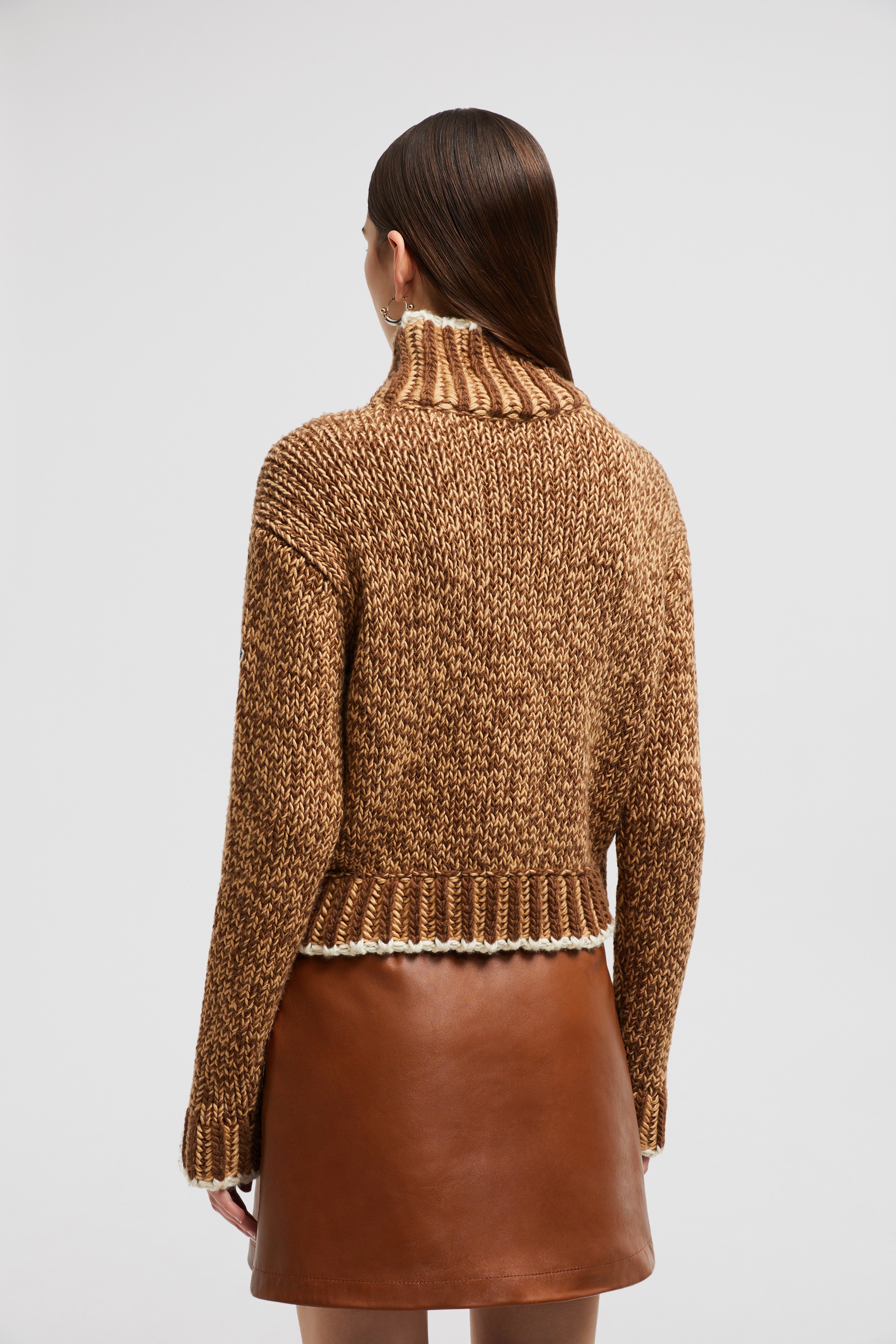 Wool Blend Turtleneck Sweater - 5