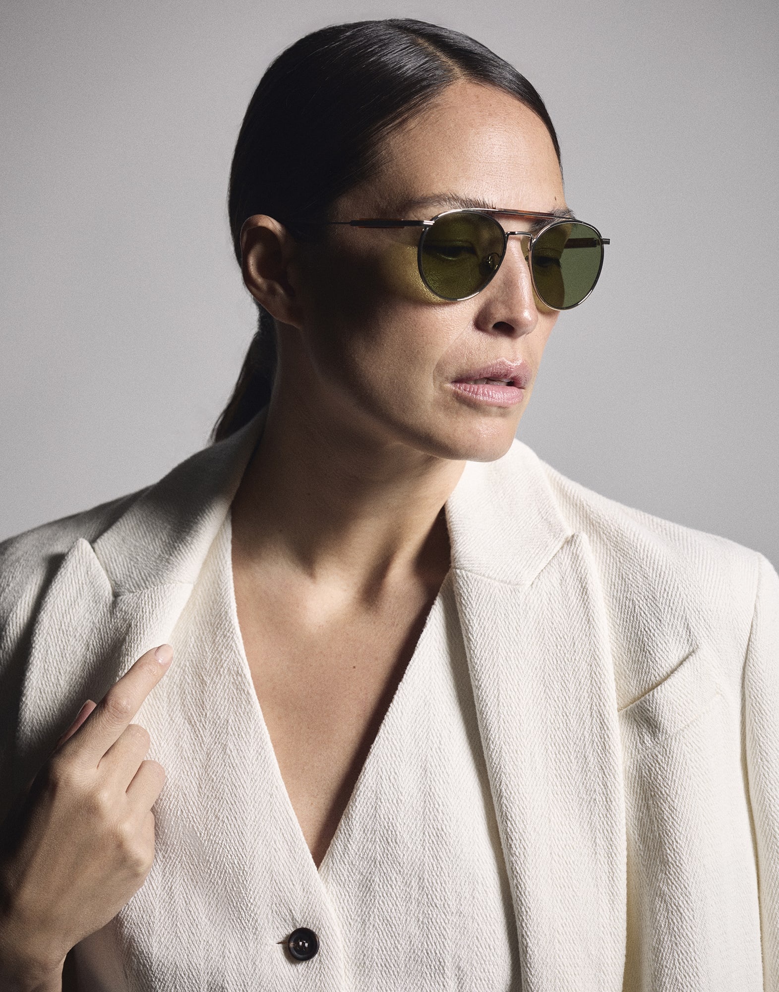 メガネ BRUNELLO CUCINELLI Sartorial Sunset sunglasses in titanium Brunello Cucinelli Sartorial Sunset Titanium Sunglasses