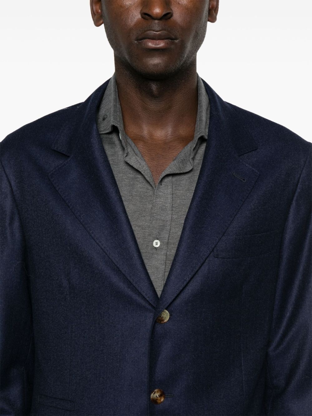 single-breasted wool blazer - 5