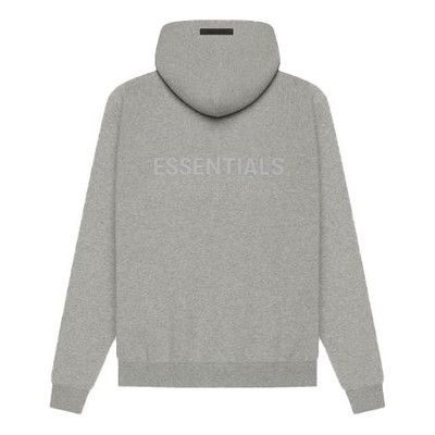 ESSENTIALS Fear of God Essentials SS21 Pullover Hoodie 'Dark Heather Oatmeal' FOG-SS21-609 outlook