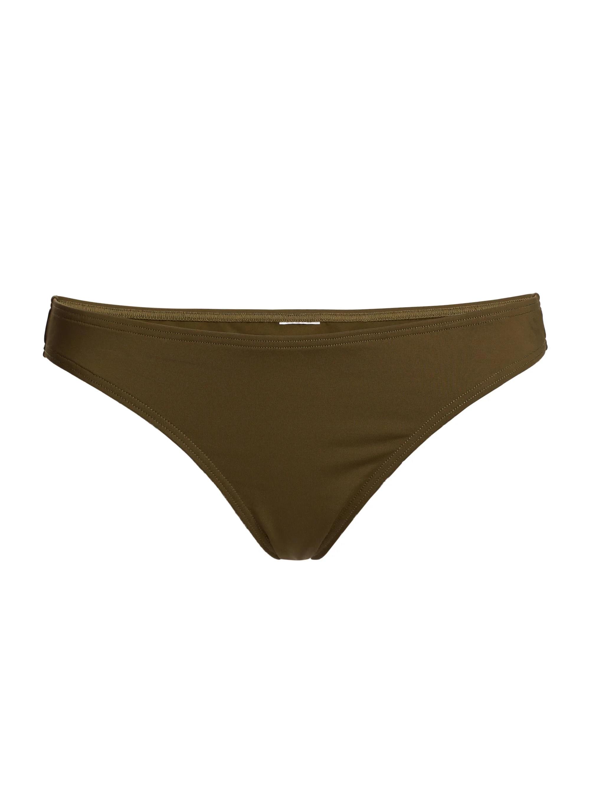 Women's Stretch Low-Rise Bikini Bottom - Olive Green - 1