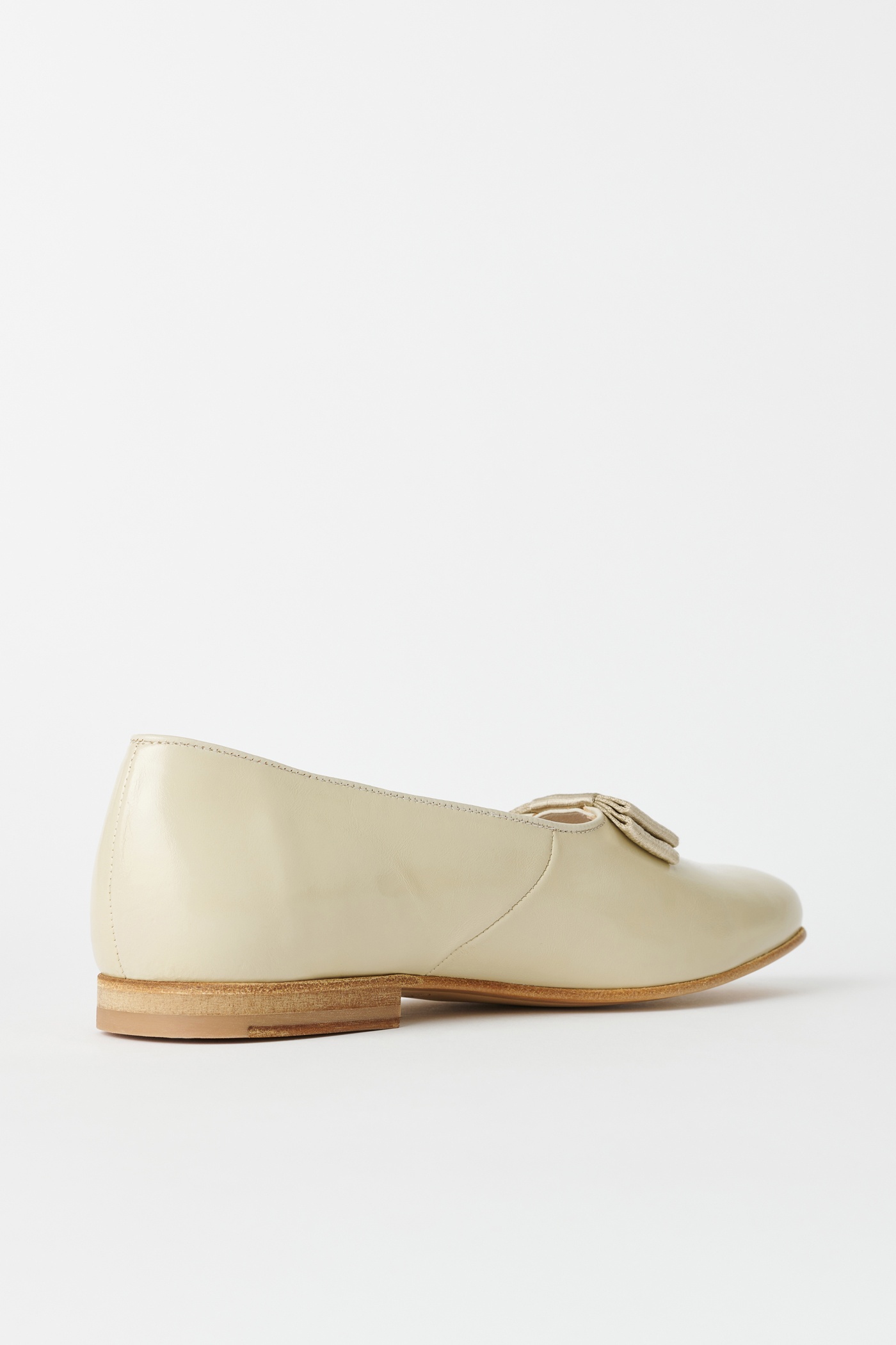 Ceremonial Slip in Dusty White Leather - 4