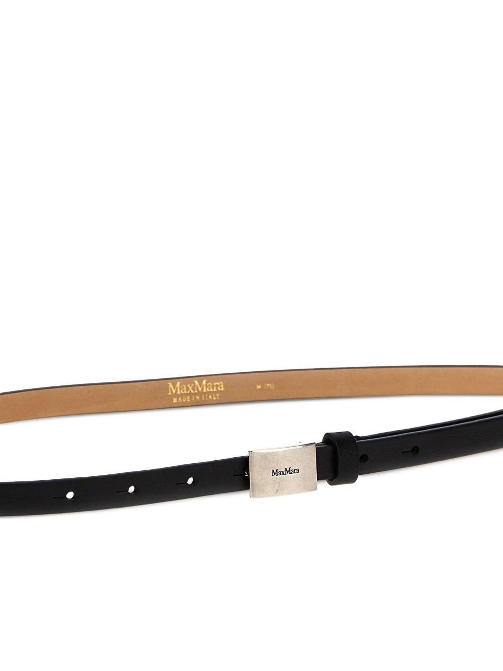 plate leather belt - 2