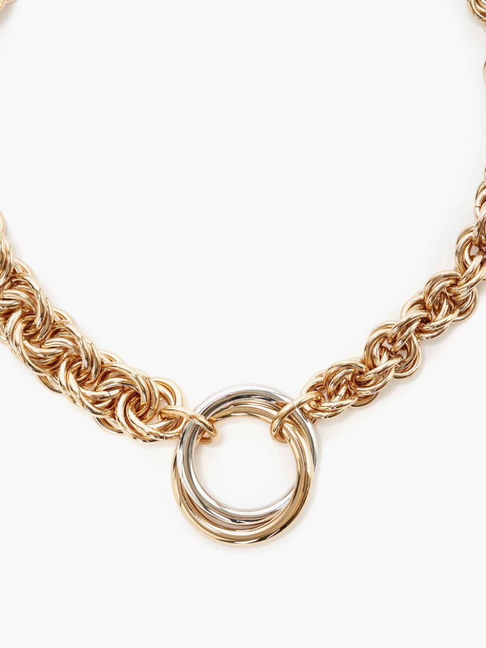 OVERSIZED LOOPS MULTI-LINK NECKLACE - 3