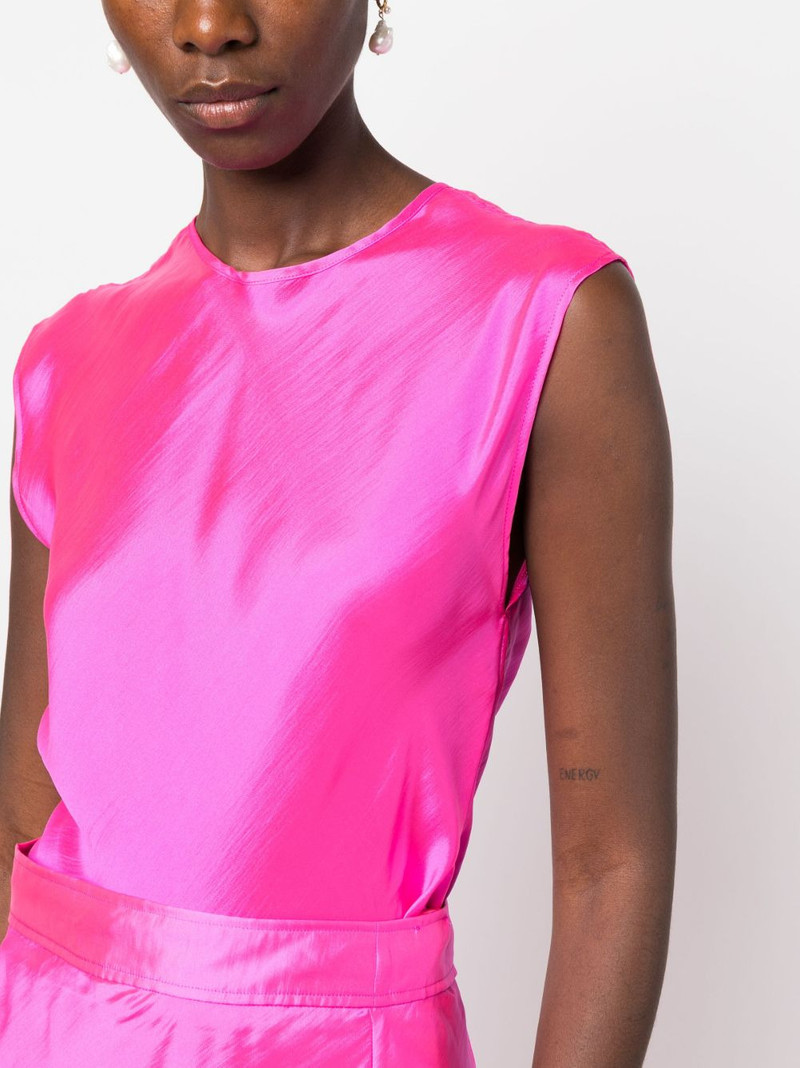 sleeveless satin blouse 5