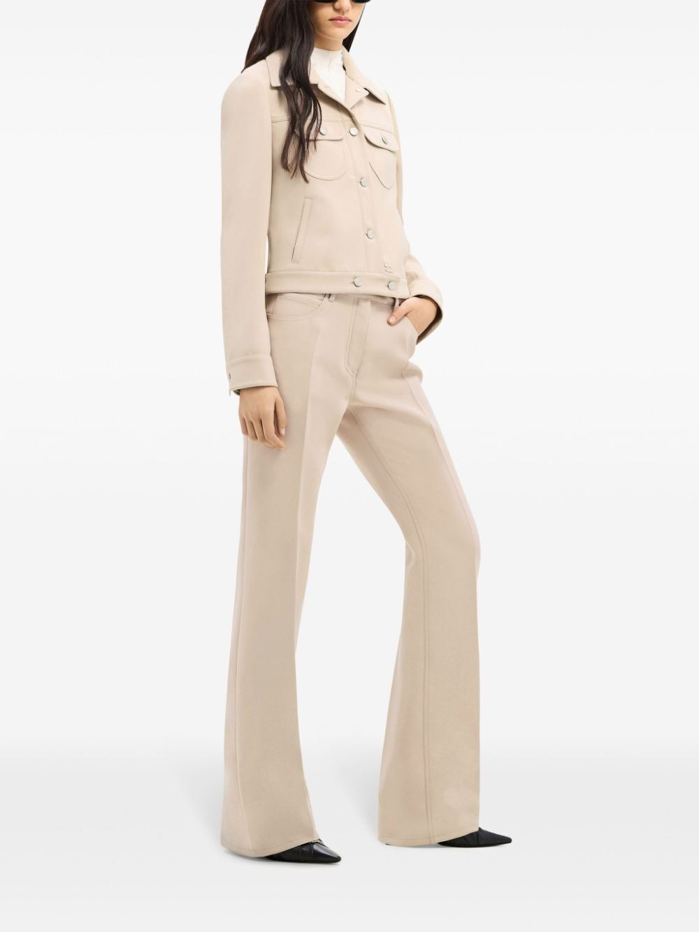 Courreges Women Trucker Jacket Signature Twill - 3