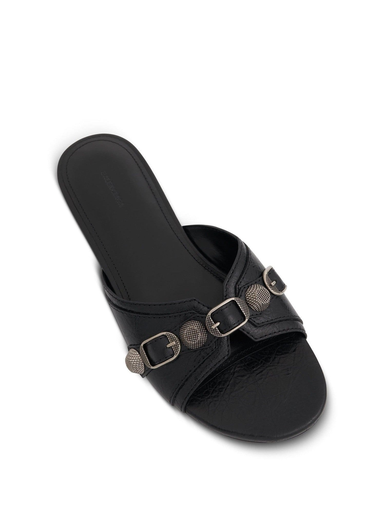 Cagole Sandal in Black/Silver - 4