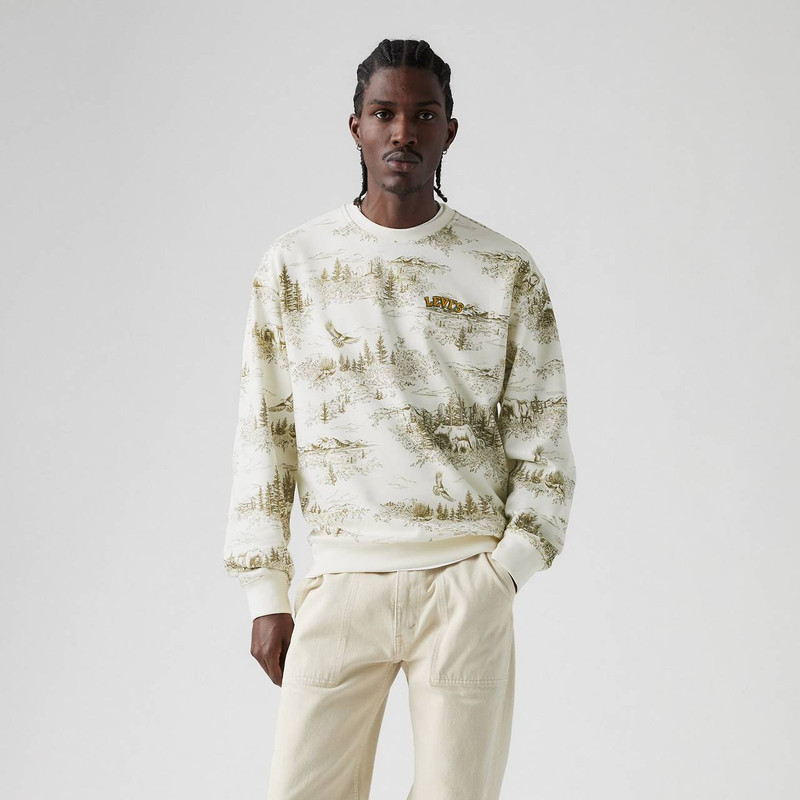 RELAXED GRAPHIC CREWNECK SWEATSHIRT 1