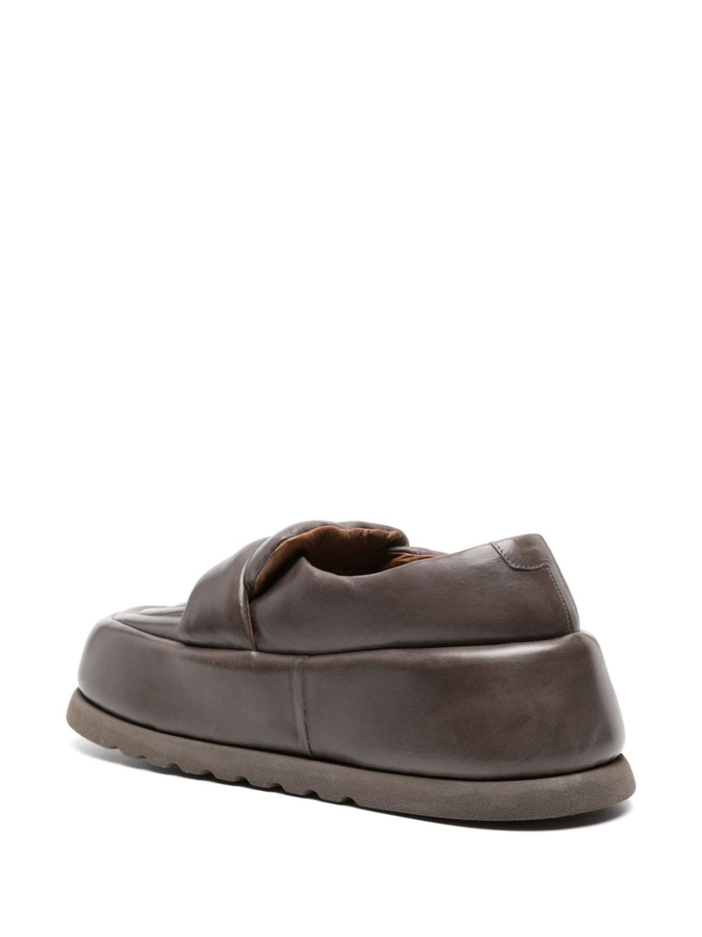 chunky-sole leather loafers - 3