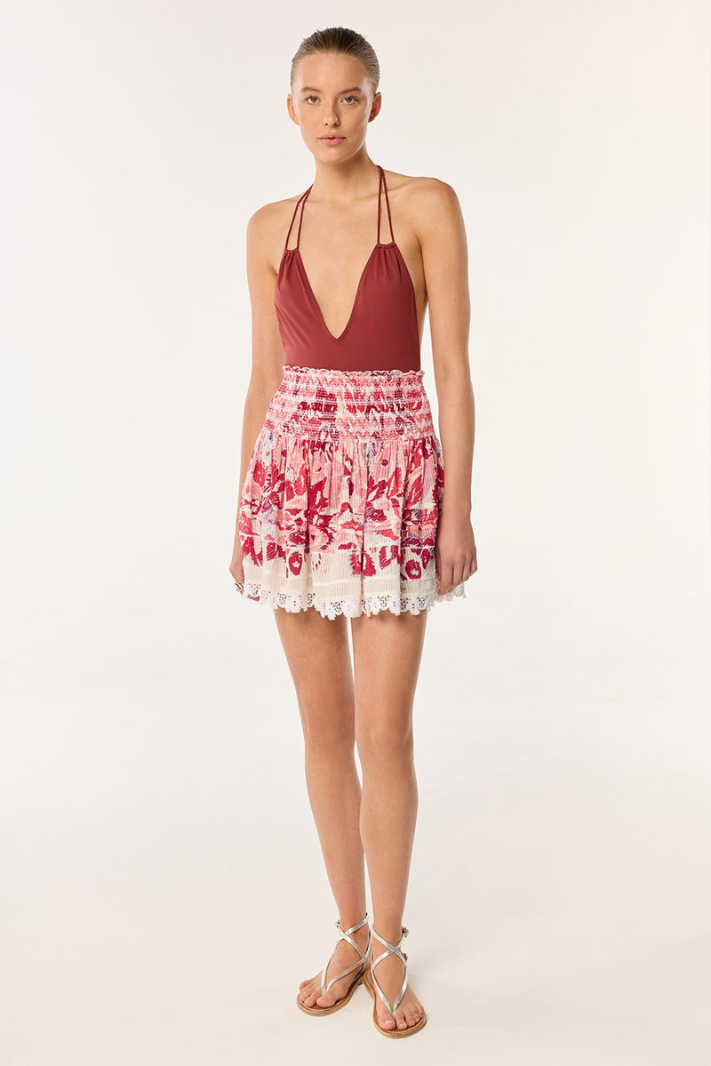 Mini Skirt Galia - Pink Pencilleo 1