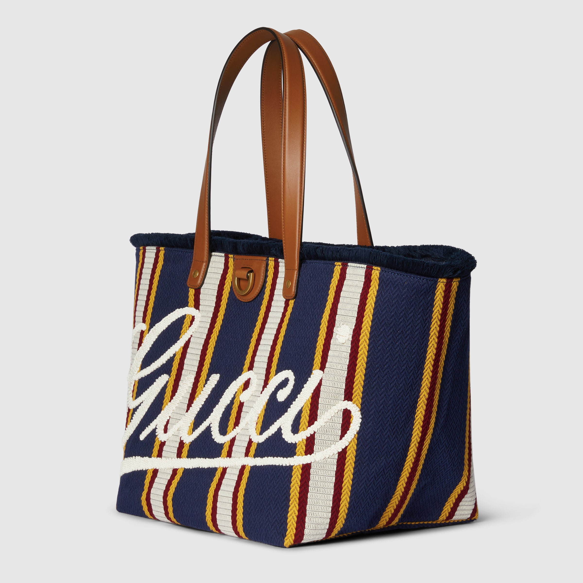Embroidered medium canvas tote bag - 2