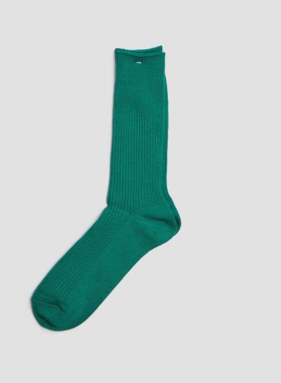 Nigel Cabourn Anonymous Ism Brilliant Crew Sock in Green outlook