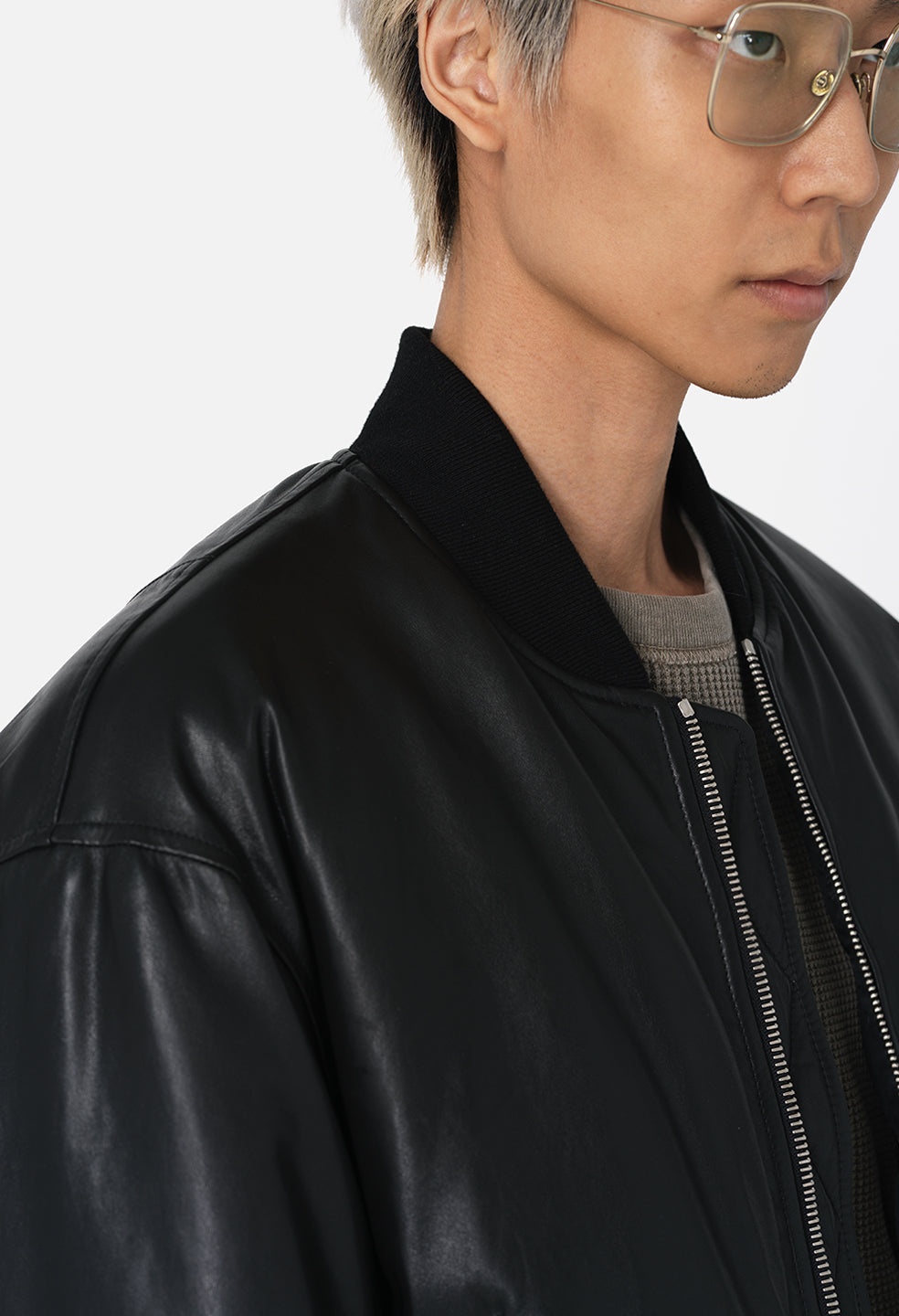 LEATHER ANDES BOMBER - 3