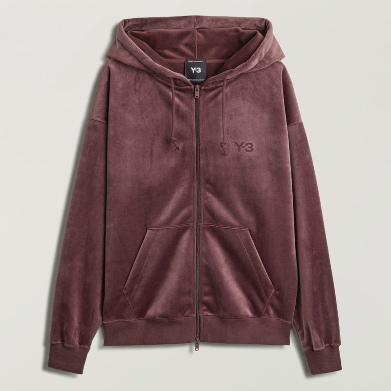 Y-3 VELVET CORDUROY ZIPPER HOODIE 1