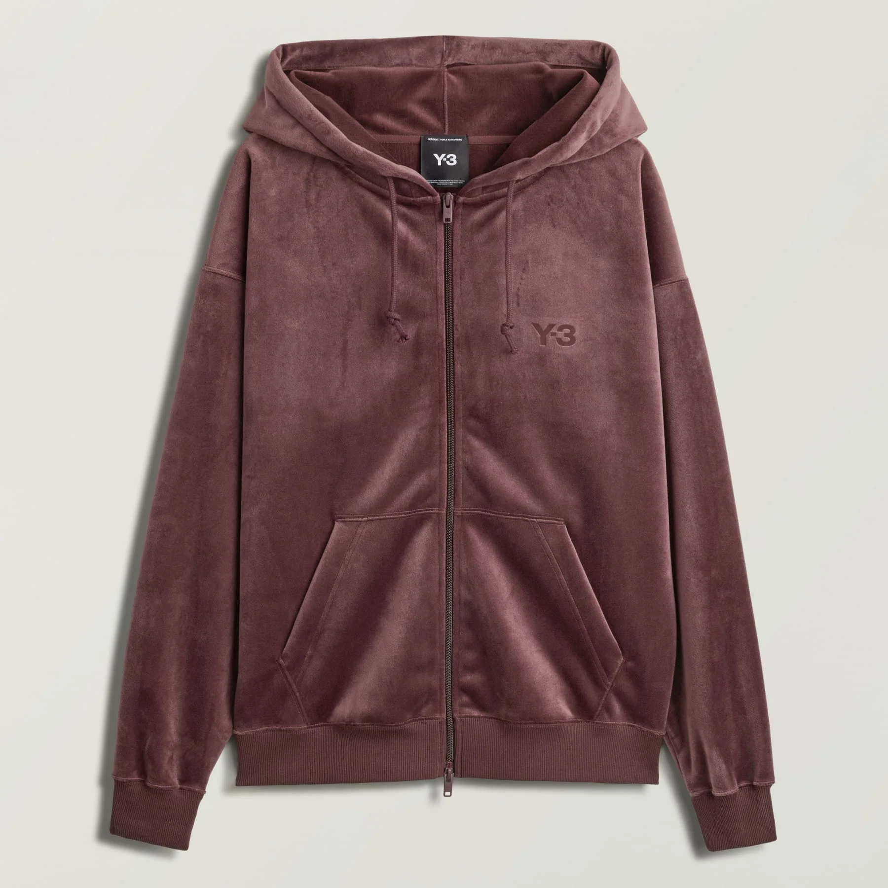 Y-3 VELVET CORDUROY ZIPPER HOODIE - 1