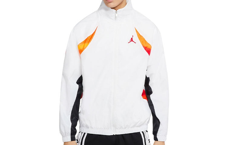 Jordan Air Jordan Legacy AJ11 Stand up Collar Causual Jacket Coat Male White CW0864 100 REVERSIBLE