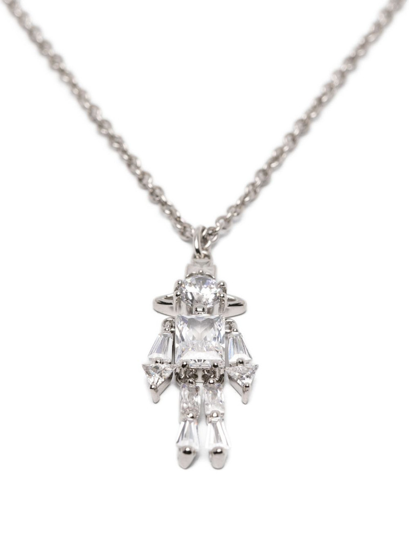 Issa Pendant crystal-embellished necklace 3