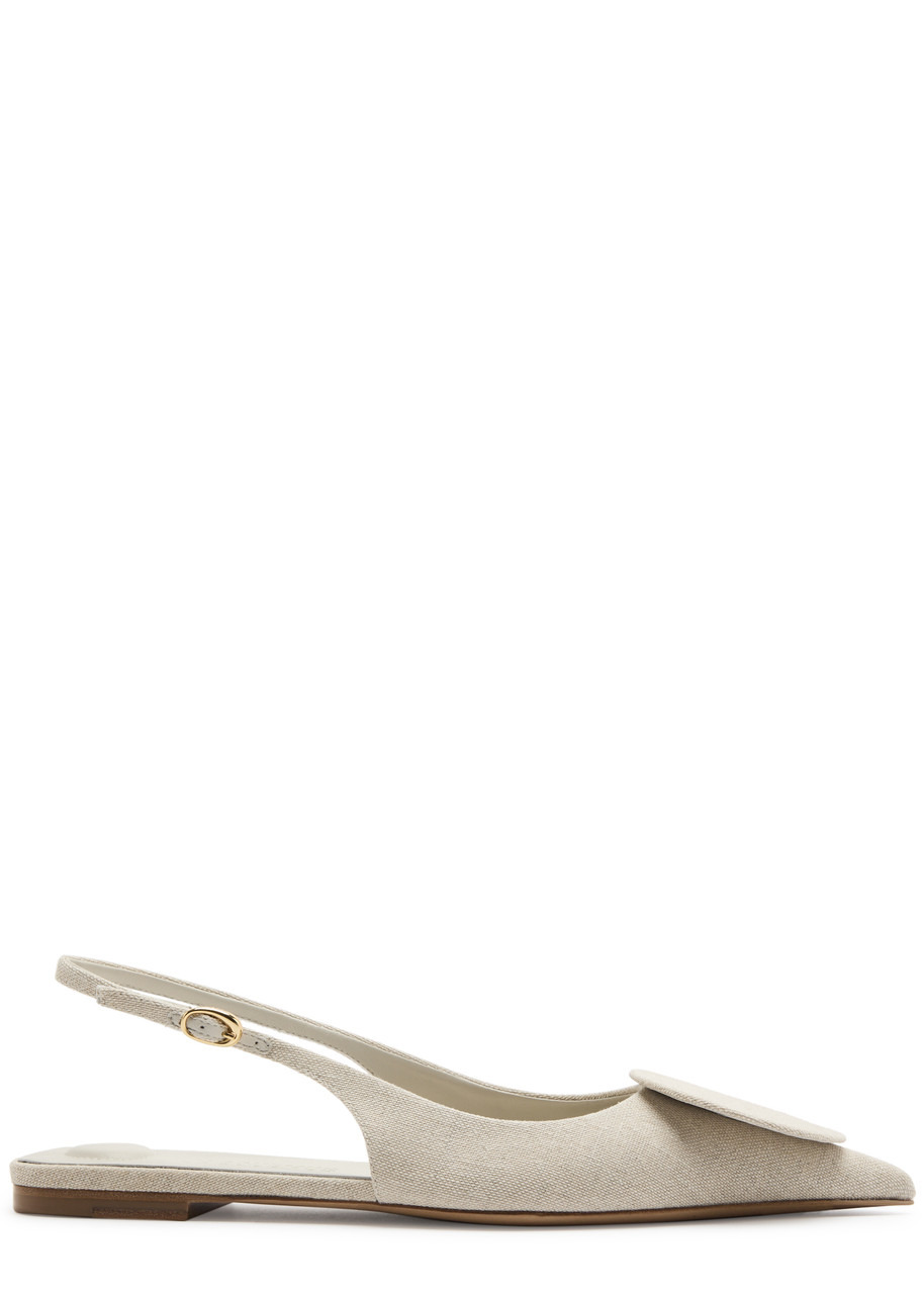 Les Slingbacks Duelo canvas slingback flats - 1