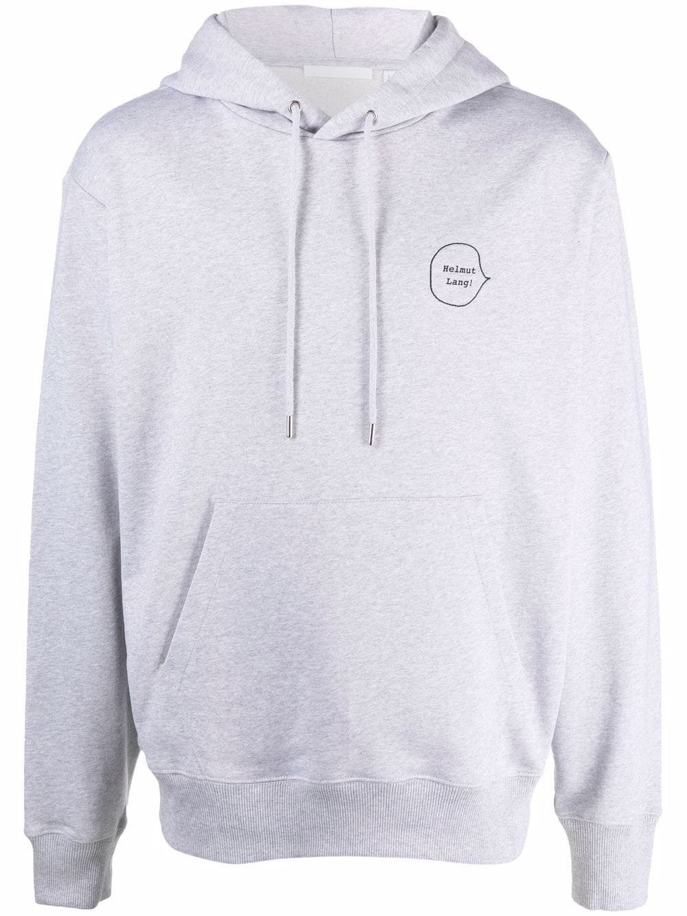 logo-print cotton hoodie - 1