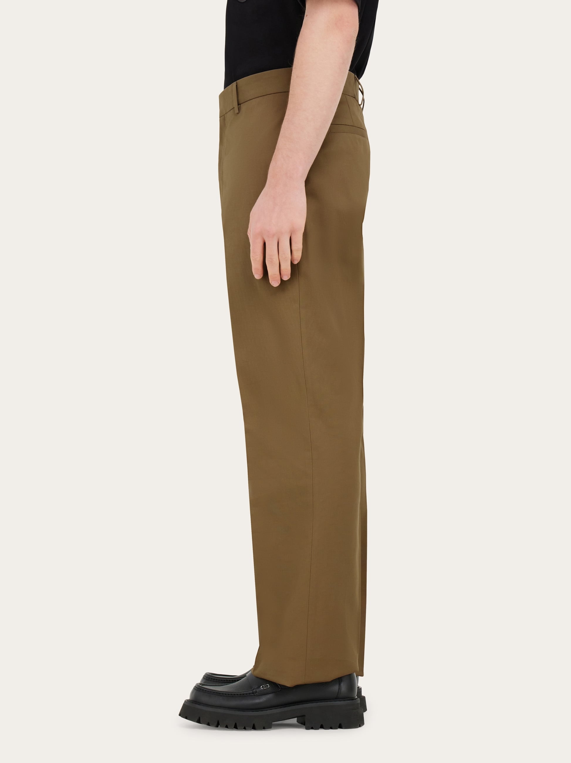 Cotton canvas trouser - 3