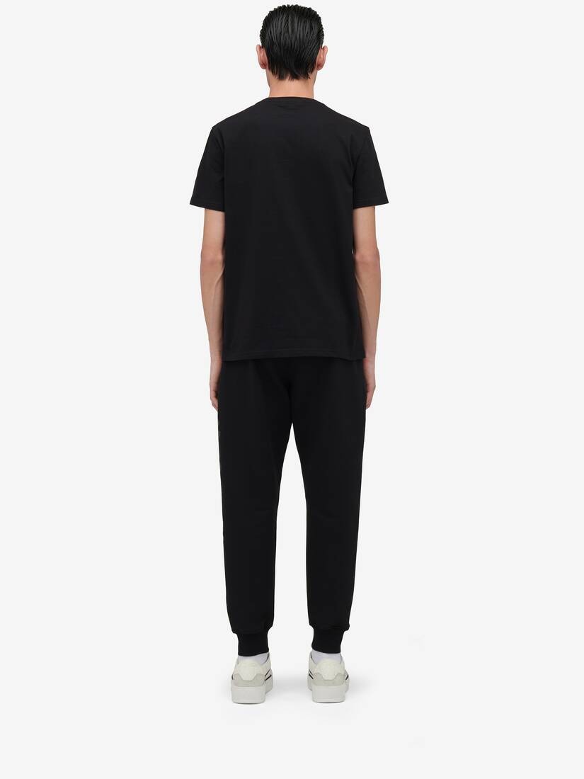 Men's McQueen Graffiti Joggers in Black/khaki - 4