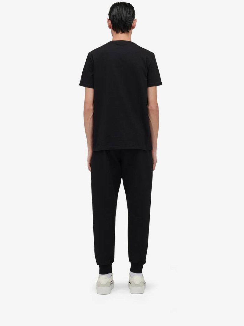 Men's McQueen Graffiti Joggers in Black/khaki 4