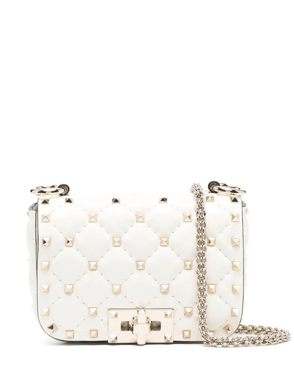 Rockstud quilted shoulder bag - 1