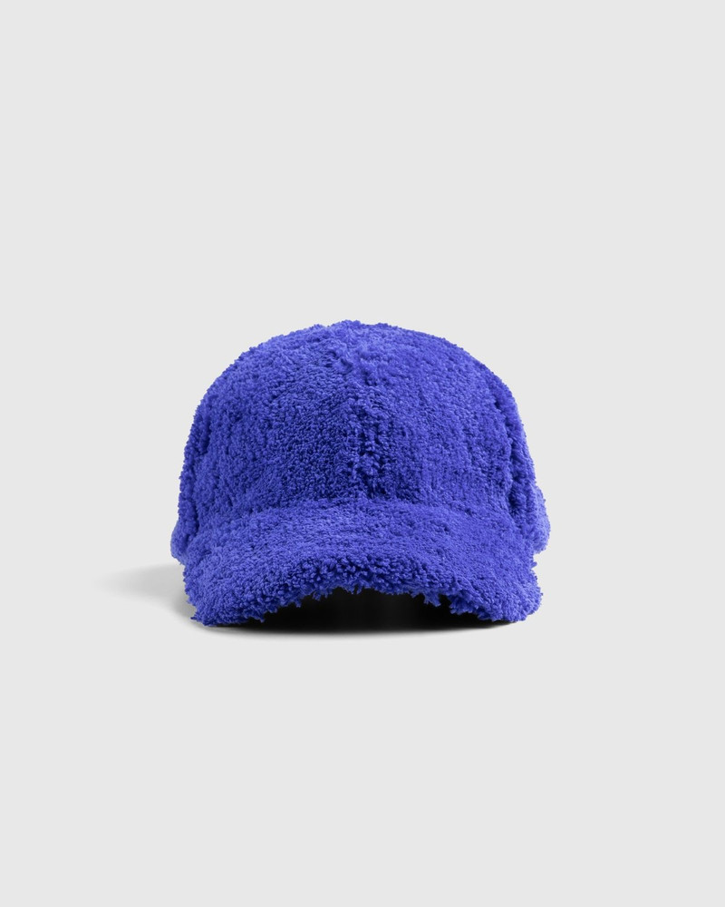 Marni Marni – Fuzzy Faux Fur Baseball Hat Blue outlook
