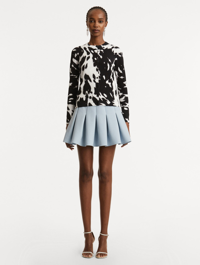 Oscar de la Renta COWHIDE PRINTED CARDIGAN outlook